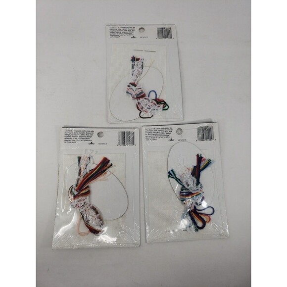 Lace Ornament Kits VTG 1992 Designs For The Needle Sealed NOS Santa Bear Home - Picture 5 of 15